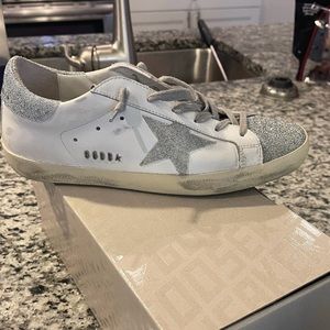 Super-Star, white  and Swarovski Crystal. Worn twice. Great condition.